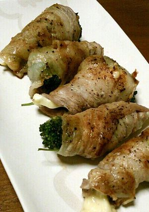 ブロッコリーの梅チーズ肉巻き-レシピのメイン写真