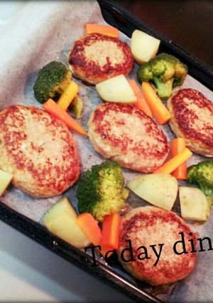鶏肉のハンバーグ-レシピのメイン写真