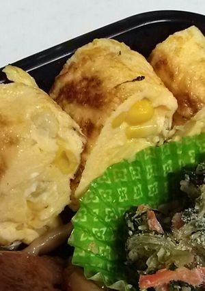 お弁当に！コーン入り卵焼き-レシピのメイン写真