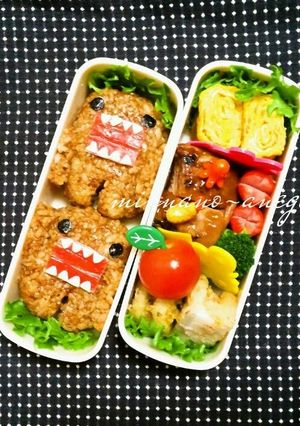 キャラ弁☆どーもくんおにぎり-レシピのメイン写真