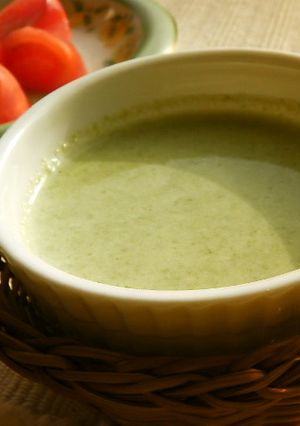菜の花とろ～り豆乳スープ♪-レシピのメイン写真