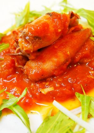 シンプルなヤリイカのトマト煮-レシピのメイン写真
