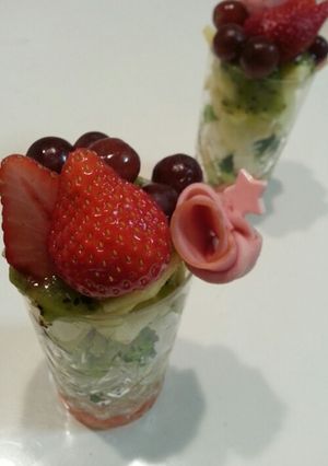 パフェみたい☆野菜フルーツクリーン♪-レシピのメイン写真