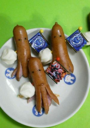 お弁当に☆たこさん応援団-レシピのメイン写真