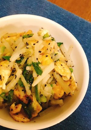豆腐でお揚げさん→大根炒めとお味噌汁-レシピのメイン写真