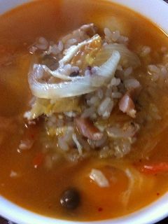 【子供の夜食に】キムチで簡単クッパ-レシピのメイン写真