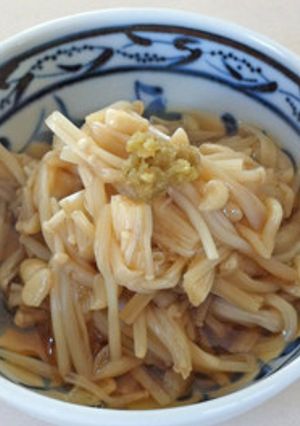＋１品の簡単副菜：なめたけの柚子胡椒風味-レシピのメイン写真