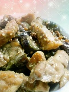 *茄子と豚肉の肉味噌炒め*-レシピのメイン写真