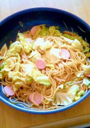 キャベツと魚肉のパスタ♪にんにくの香り♪-レシピのメイン写真