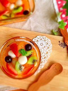 ☆フルーツ白玉♪( ´▽`)-レシピのメイン写真