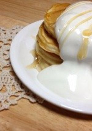 超簡単！もちしゅわパンケーキ-レシピのメイン写真