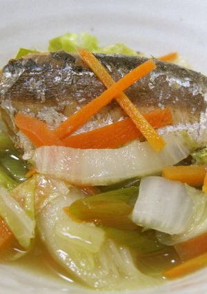 いわしの缶詰と野菜蒸し-レシピのメイン写真