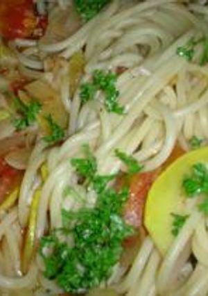 夏野菜と完熟トマトのスパゲティ-レシピのメイン写真