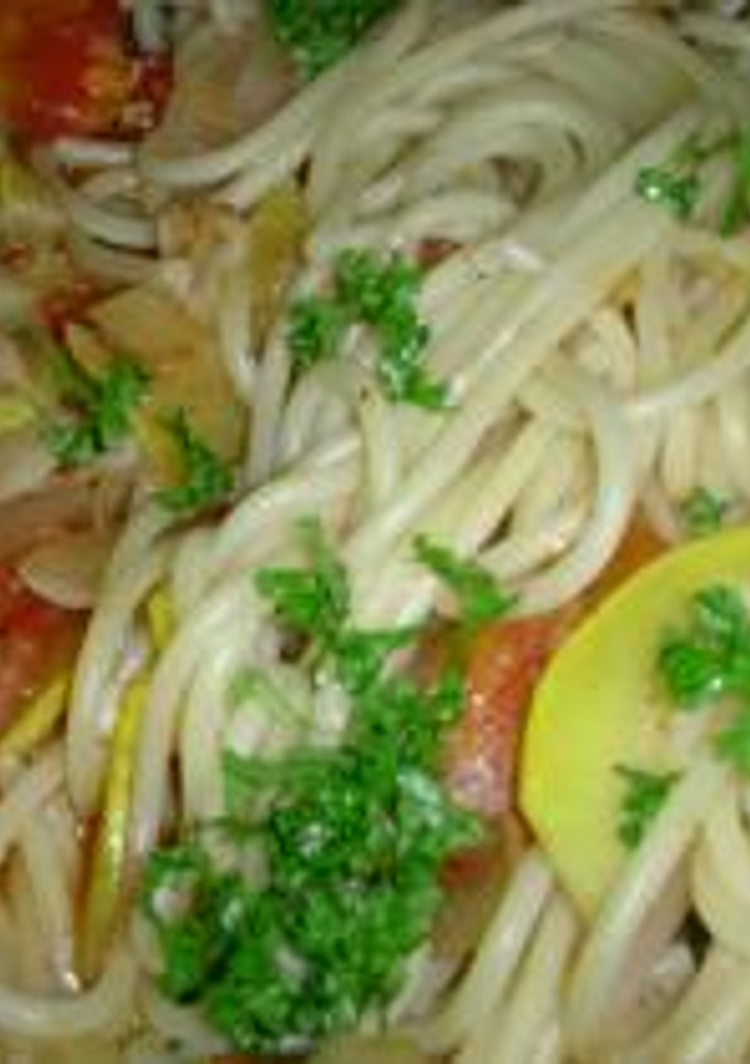 夏野菜と完熟トマトのスパゲティ-レシピのメイン写真