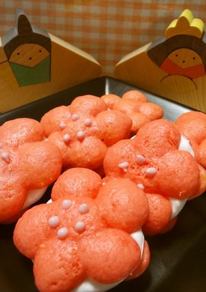 ひなまつり♪桃の花ウーピーパイ-レシピのメイン写真