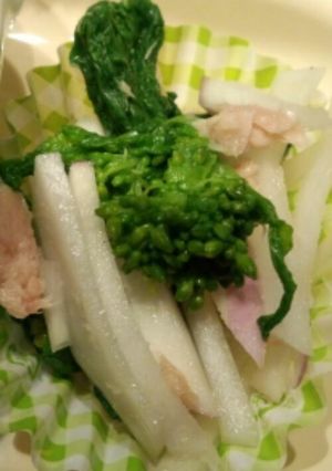 菜の花とあやめ蕪のツナ和え-レシピのメイン写真