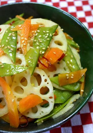 春色❀蓮根のエスニックきんぴら-レシピのメイン写真