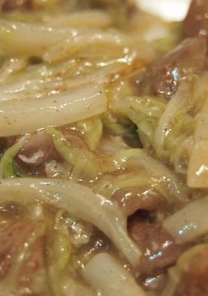 白菜と牛肉のあんかけ丼-レシピのメイン写真