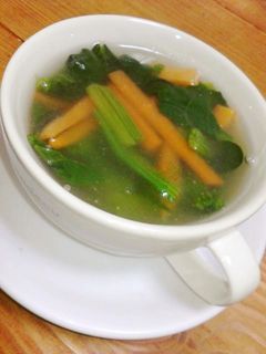 とろ~りあったか♪ほうれん草と人参スープ-レシピのメイン写真