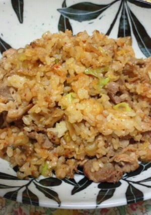 簡単★豚キムチチャーハン-レシピのメイン写真