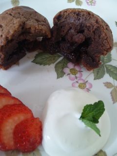 板チョコで作るフォンダンショコラ-レシピのメイン写真