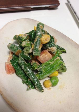 冷凍食材で作る！時短ツナマヨサラダ-レシピのメイン写真