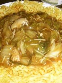 白菜と茸のあんかけヤキソバ-レシピのメイン写真