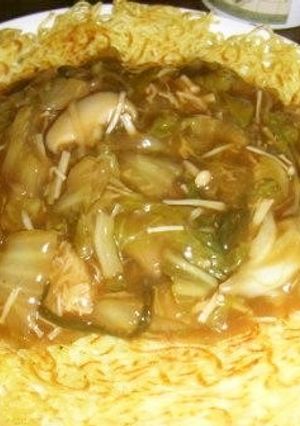 白菜と茸のあんかけヤキソバ-レシピのメイン写真