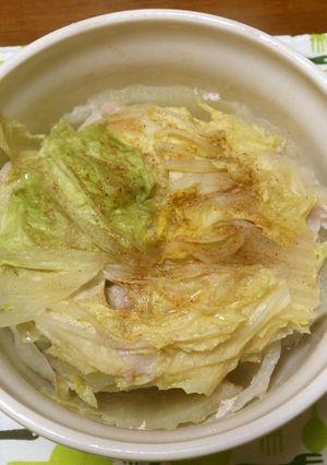 簡単!レンジde白菜&豚バラ蒸し-レシピのメイン写真