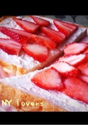 苺とマスカルポーネチーズのトースト-レシピのメイン写真