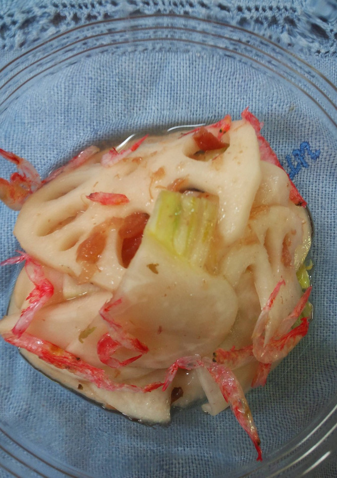 酢の物　かぶと蓮根の梅味酢の物-レシピのメイン写真