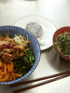3種のナムルで豚肉ビビンバ!-レシピのメイン写真