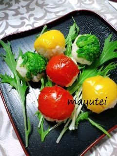 野菜の手毬寿司-レシピのメイン写真