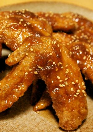甘辛味の手羽先揚げ-レシピのメイン写真