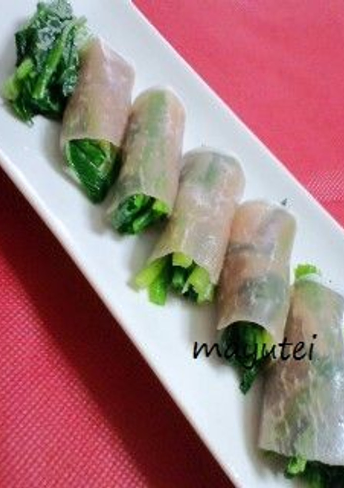 生ハムとほうれん草のナムル-レシピのメイン写真