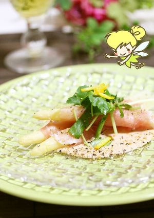 ホワイトアスパラの前菜✿オーロラソースで-レシピのメイン写真