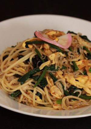 彩り☆じゃことほうれん草の和風パスタ-レシピのメイン写真