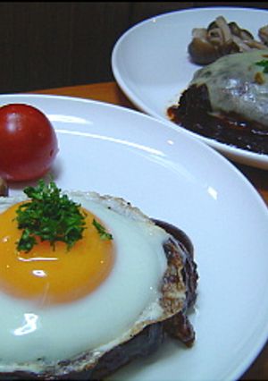 絶対失敗なし！自慢のふんわりハンバーグ　-レシピのメイン写真