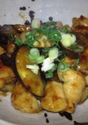 鶏胸肉と茄子の醤油麹炒め-レシピのメイン写真