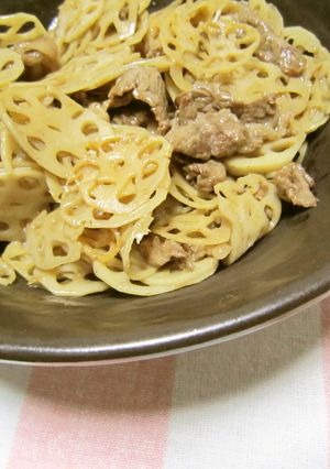 牛肉とれんこんのきんぴら-レシピのメイン写真