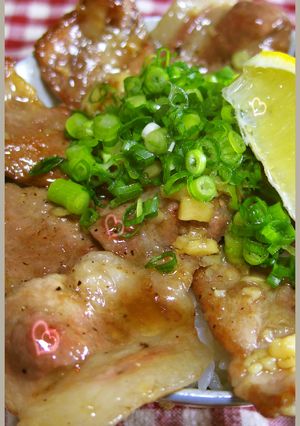 男のロマンだ！がっつり！にんにく塩大豚丼-レシピのメイン写真