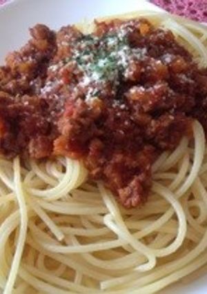 スパゲッティミートソース*-レシピのメイン写真