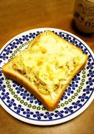 キャベツの生姜焼き風トースト-レシピのメイン写真
