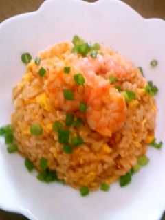 俺流!エビのチリソース炒め風炒飯-レシピのメイン写真