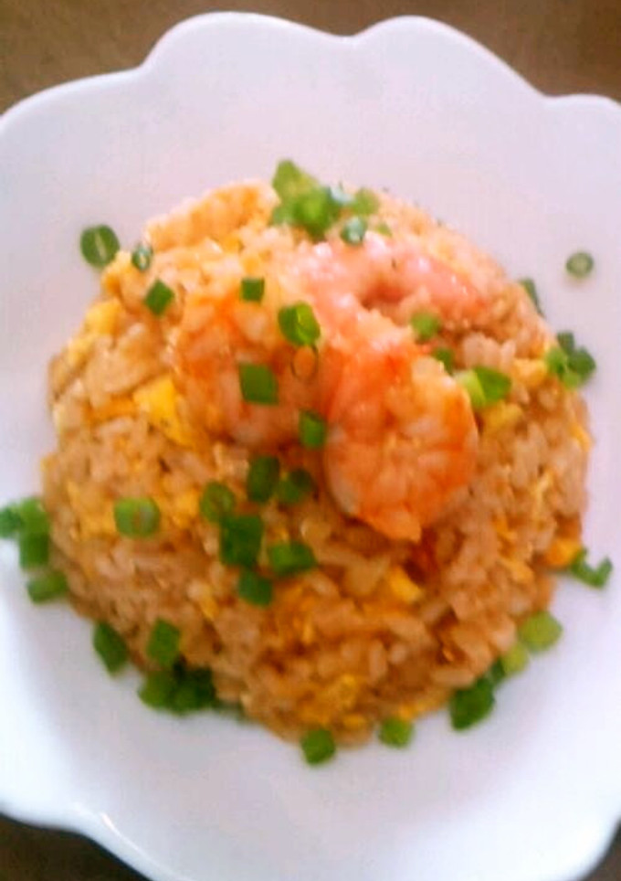 俺流！エビのチリソース炒め風炒飯-レシピのメイン写真