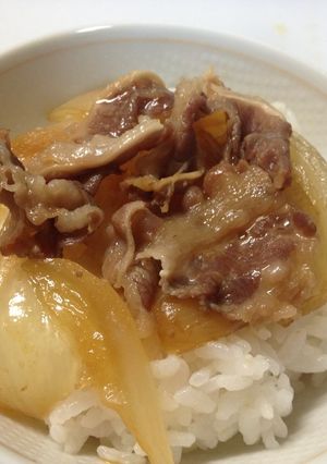 ハンゴーコンロとすき焼きのタレで簡単牛丼-レシピのメイン写真