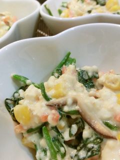 簡単おかず…お野菜たっぷり白和え-レシピのメイン写真