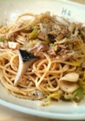長ネギとツナのパスタ-レシピのメイン写真