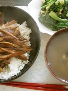 圧力鍋で柔らか♪牛のしぐれ煮のっけ丼-レシピのメイン写真