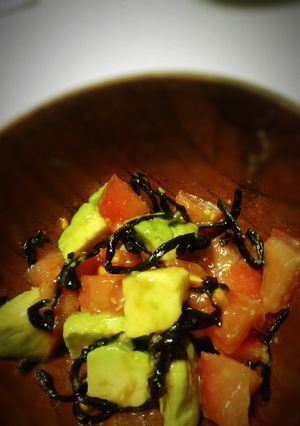 アボカドとトマトの塩昆布和え!-レシピのメイン写真